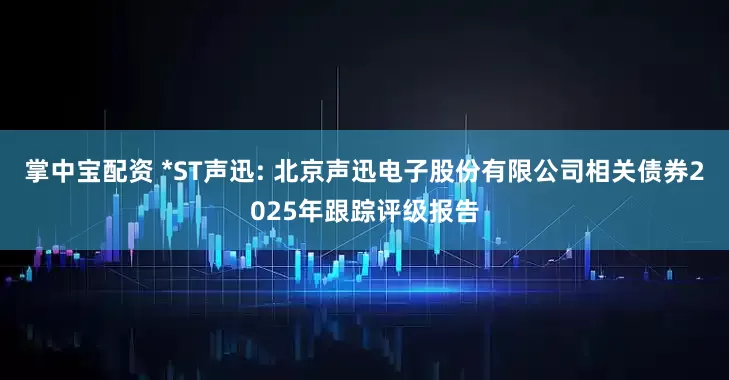 掌中宝配资 *ST声迅: 北京声迅电子股份有限公司相关债券2025年跟踪评级报告